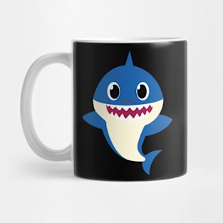 blue shark design Mug